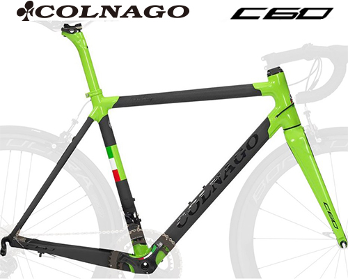 COLNAGO(コルナゴ)C60 カーボンフレームセット(PLGR / ブラック / グリーンフルオ)