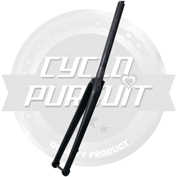 CYCLOPURSUIT(シクロパーシュート)オリジナルStraight Tapered Carbon Front Fork(ストレートテーパーカーボンフロントフォーク)(1-1/8″ to 1-1/4″/Disc/Thru Axle)